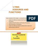 Chap 6 Applying Procedures and Functions