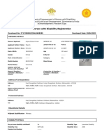 Person With Disability Registration