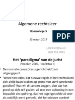 Algemene Rechtsleer: Hoorcollege 5