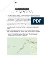 Mimaropa Outline