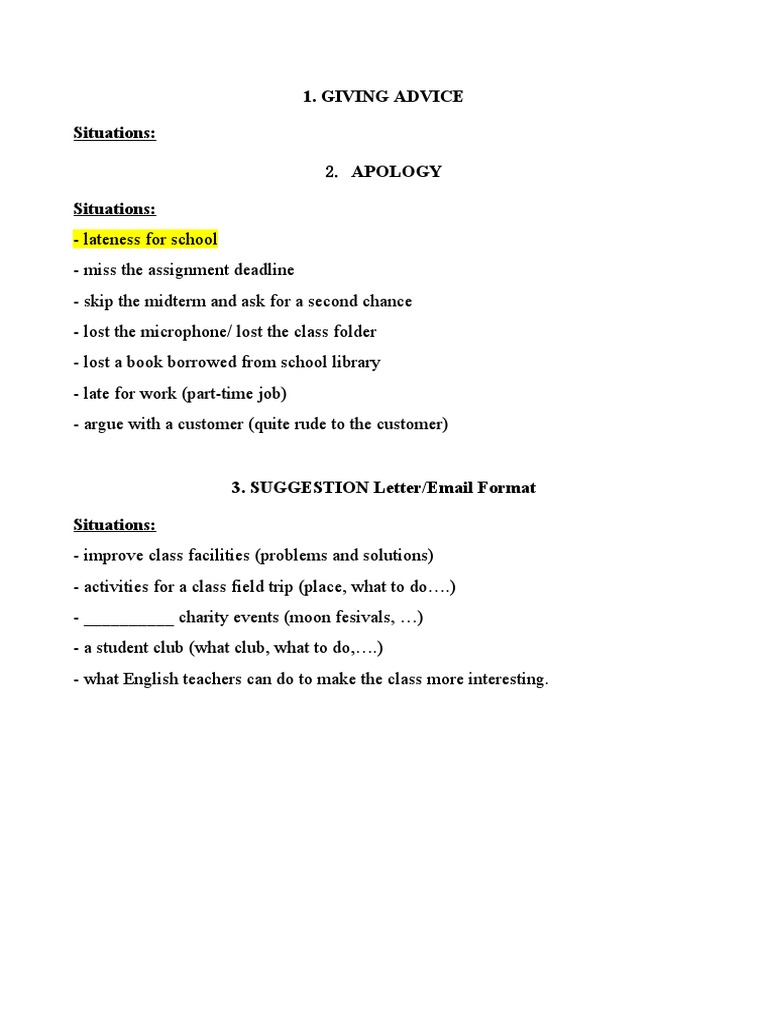 Suggestion Letter Format | PDF