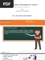 RDBMS-Unit 1-Dr - Sandeep