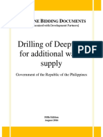 Drilling of Deepwell For Additional Water Supply: Hilippine Idding Ocuments