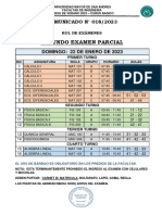 Segundo Examen Parcial: COMUNICADO #018/2023