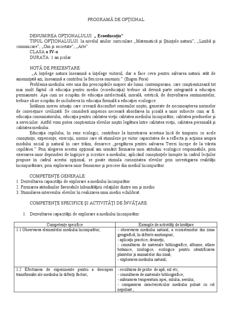 2 Programa de Optional | PDF