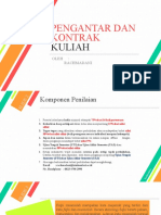 Pengantar Dan Kontrak: Kuliah