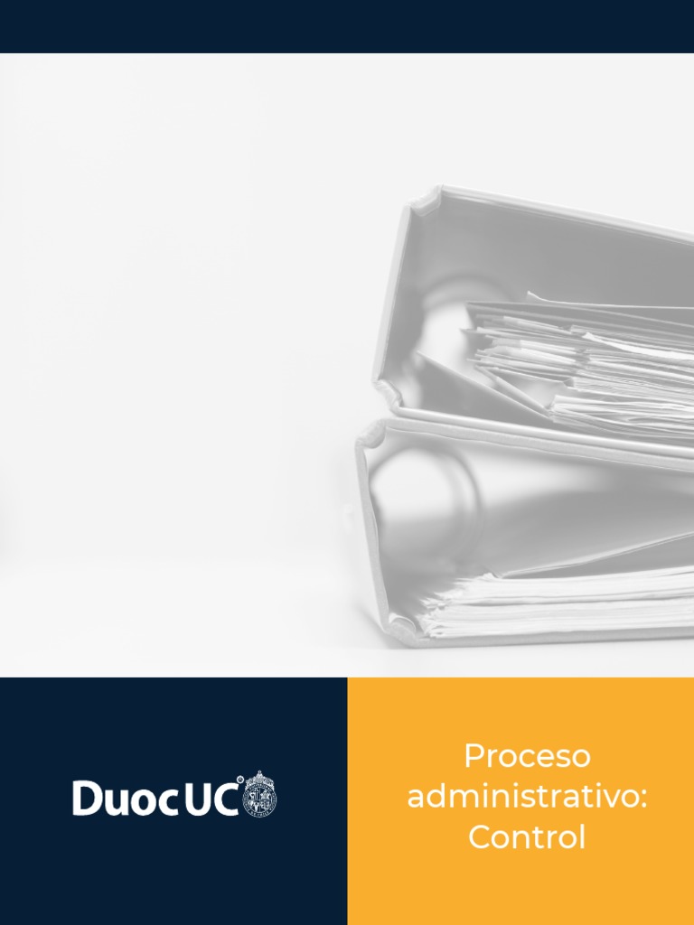Proceso Administrativo Control PDF Business