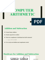 COMPUTER ARITHMETIC: ADDITION, SUBTRACTION, MULTIPLICATION AND DIVISION