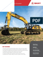 SY500H Hydraulic Excavator Specs & Features