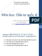 Môn học: Đầu tư quốc tế: Trường Đại học Ngoại thương Khoa Kinh tế và Kinh doanh quốc tế