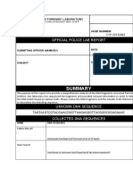 Official Police Lab Report: Algiers Forensic Laboratory