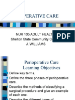 Nur 105 Adult Health 2006 Perioperative Care