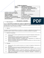 Codigo de Asignatura: Maestría en Ingeniería: Gestión y Gerencia de Proyectos I-2022 I-2022