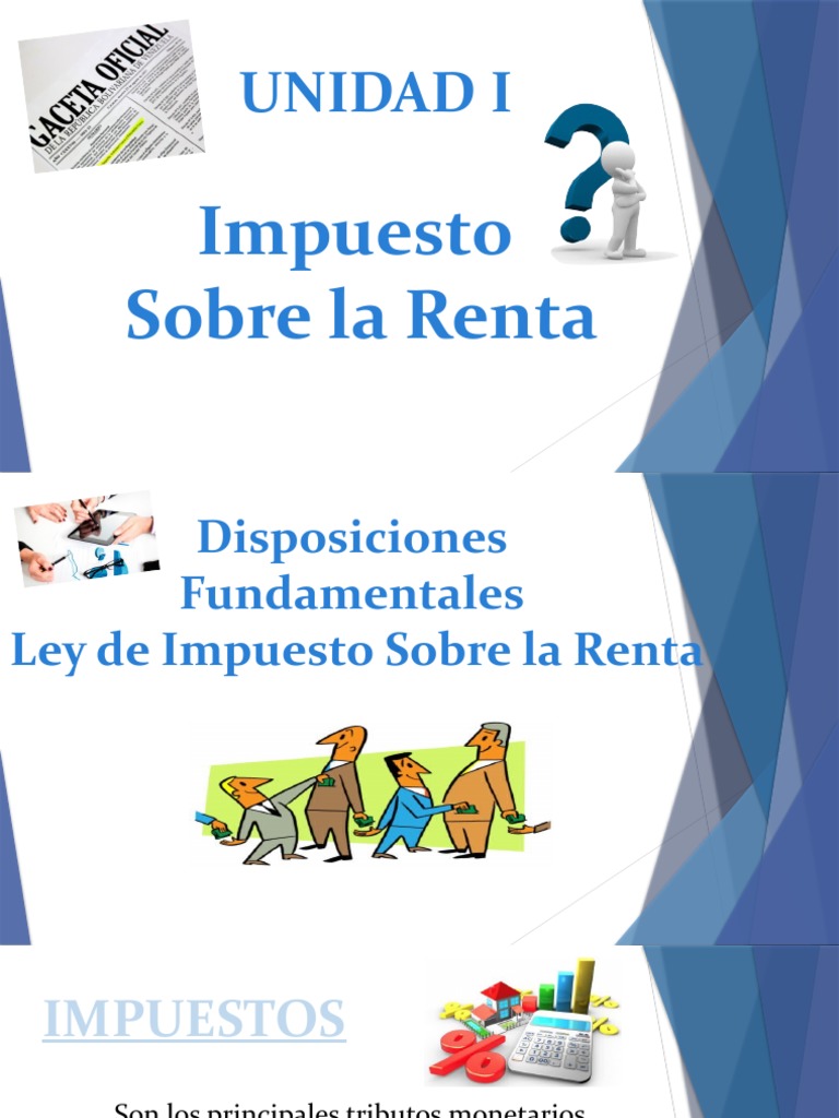 Ley de Impuesto sobre la Renta en Venezuela | PDF | Impuestos ...