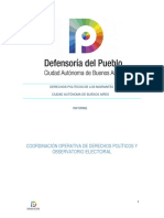 Coordinación Operativa de Derechos Políticos Y Observatorio Electoral