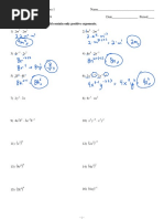 Properties of Exponents