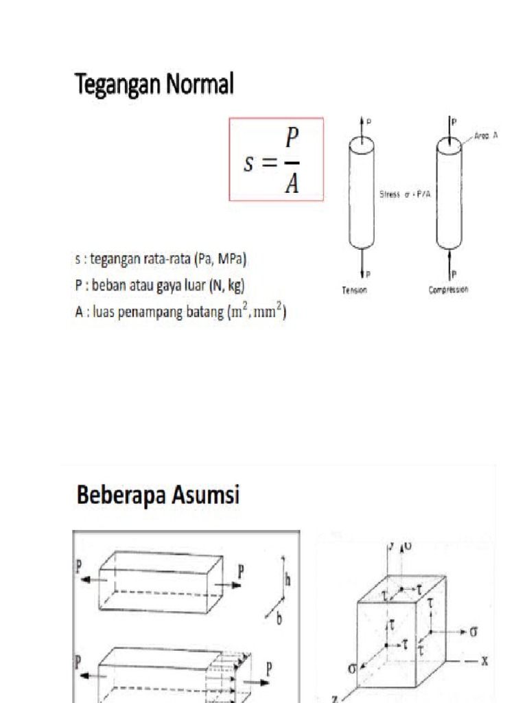 Tegangan Dan Regangan | PDF