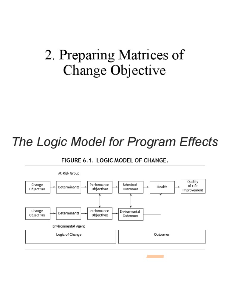 Matrix logic model program effects steps pdf
