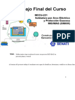 Trabajo Final Del Curso: MCCU-221 Soldadura Por Arco Eléctrico y Protección Gaseosa Mig/Mag (Gmaw)