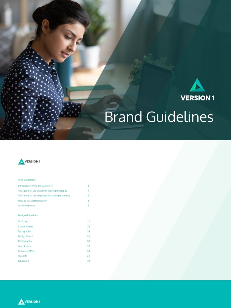 Version1 Brand Guidelines 2021 PDF Icon Cloud Computing
