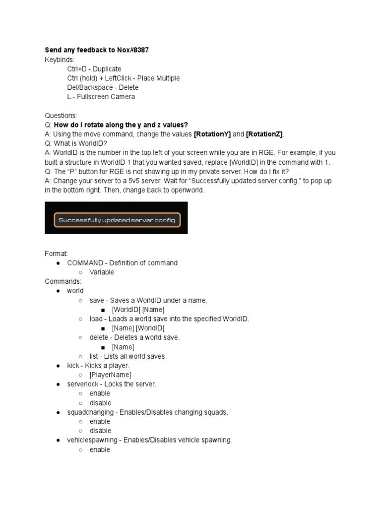 Rge commands and keybinds pdf coordinate system rotation