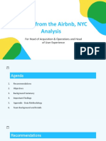 Insights of Airbnb, NYC Analysis - Head of Acquisition&Ops and Head of UX