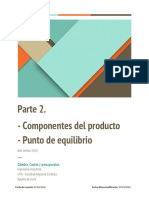 PARTE 2. Componentes Del Producto y PdE