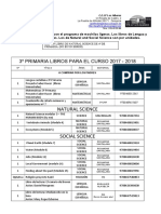 3º Primaria Libros para El Curso 2017 - 2018: Natural Science