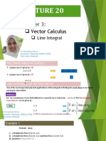 Vector Calculus: Line Integral