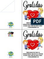 Folheto Gratidão