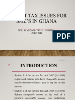 Taxation Issues For SMEs in Ghana