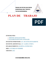 Caratula de Plan de Trabajo