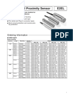 Cylindrical Proximity Sensor E2El: Ordering Information