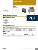 Model Number Structure: Relays With Forcibly Guided Contacts