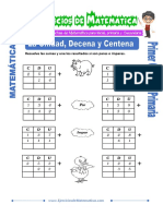 La Unidad Decena y Centena para Primero de Primaria