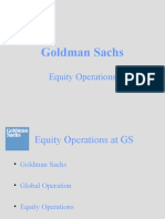 Goldman Sachs: Equity Operations