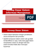 Konsep Dasar Sistem Informasi Manajemen: Isti Khomah Prodi Agribisnis FP UNS