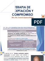 Terapia de Aceptación Y Compromiso: Mtra. Ma. Consuelo Espinosa Muñoz