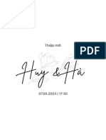 Wedding Invitation Huy Ha