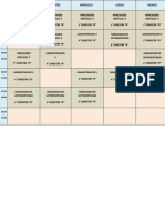 Horario de clases semanal de habilidades digitales y administración