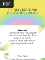 The Netiquette and The Computer Ethics