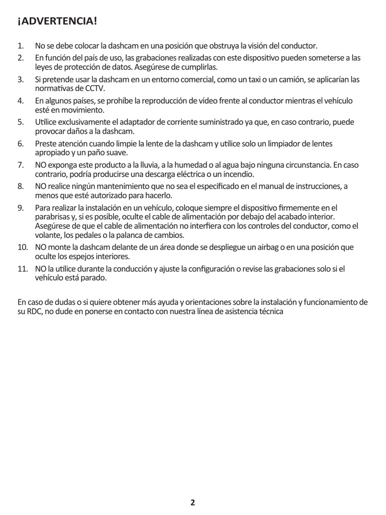dashcam-instructions-esp-pdf-reciclaje-residuos