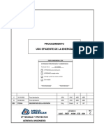 Procedimiento uso eficiente energía