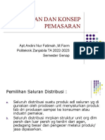 Pengertian Dan Konsep Pemasaran: Apt - Andini Nur Fatimah.,M.Farm Politeknik Zanjabila TA 2022-2023 Semester Genap