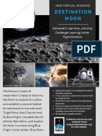 Challenger Center Destination Moon Flyer