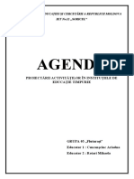 Agenda: Proiectării Activităților În Instituțiile de Educație Timpurie