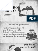 Género Lirico: Grupo 1,2 y 3