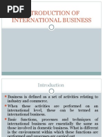 Introduction of International Business