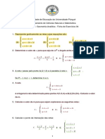 Geometria analítica exercícios retas