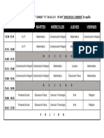 Horario 2 A 2023